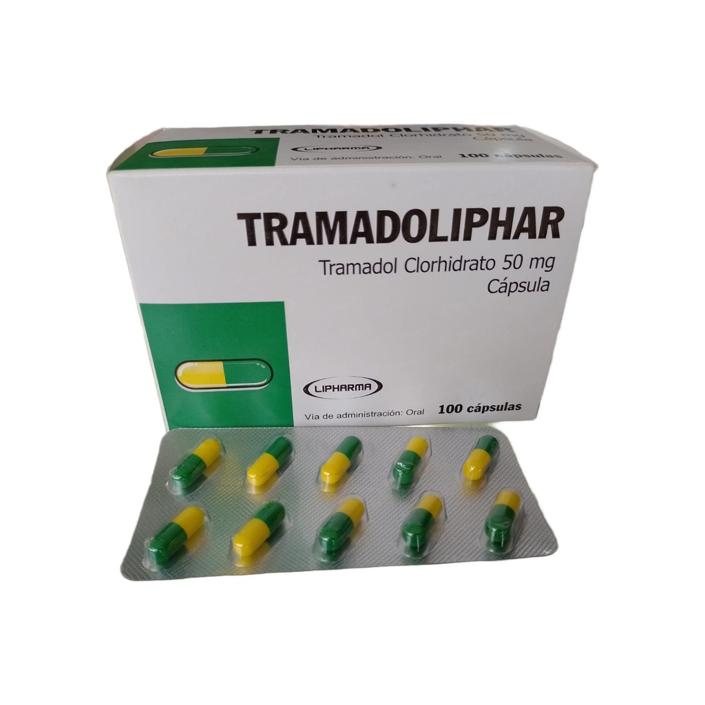 TRAMADOLIPHAR - Capsulas caja x 100 - 50 mg