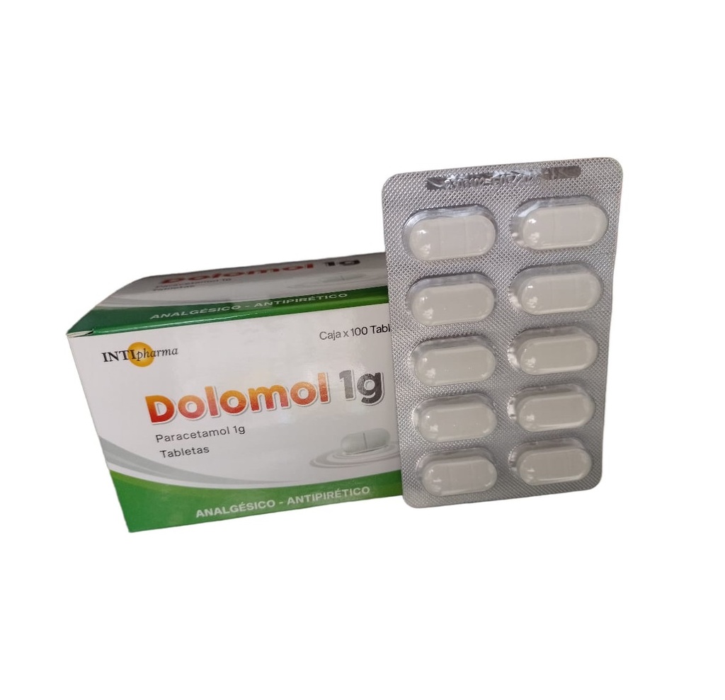 DOLOMOL 1G - Tabletas caja x 100 - 1 g