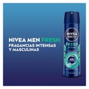 NIVEA MEN - Aerosol antitranspirante antibacterial FRESH OCEAN - INFINI FRESH - 48h PROTECCION x 91 g / 150 mL