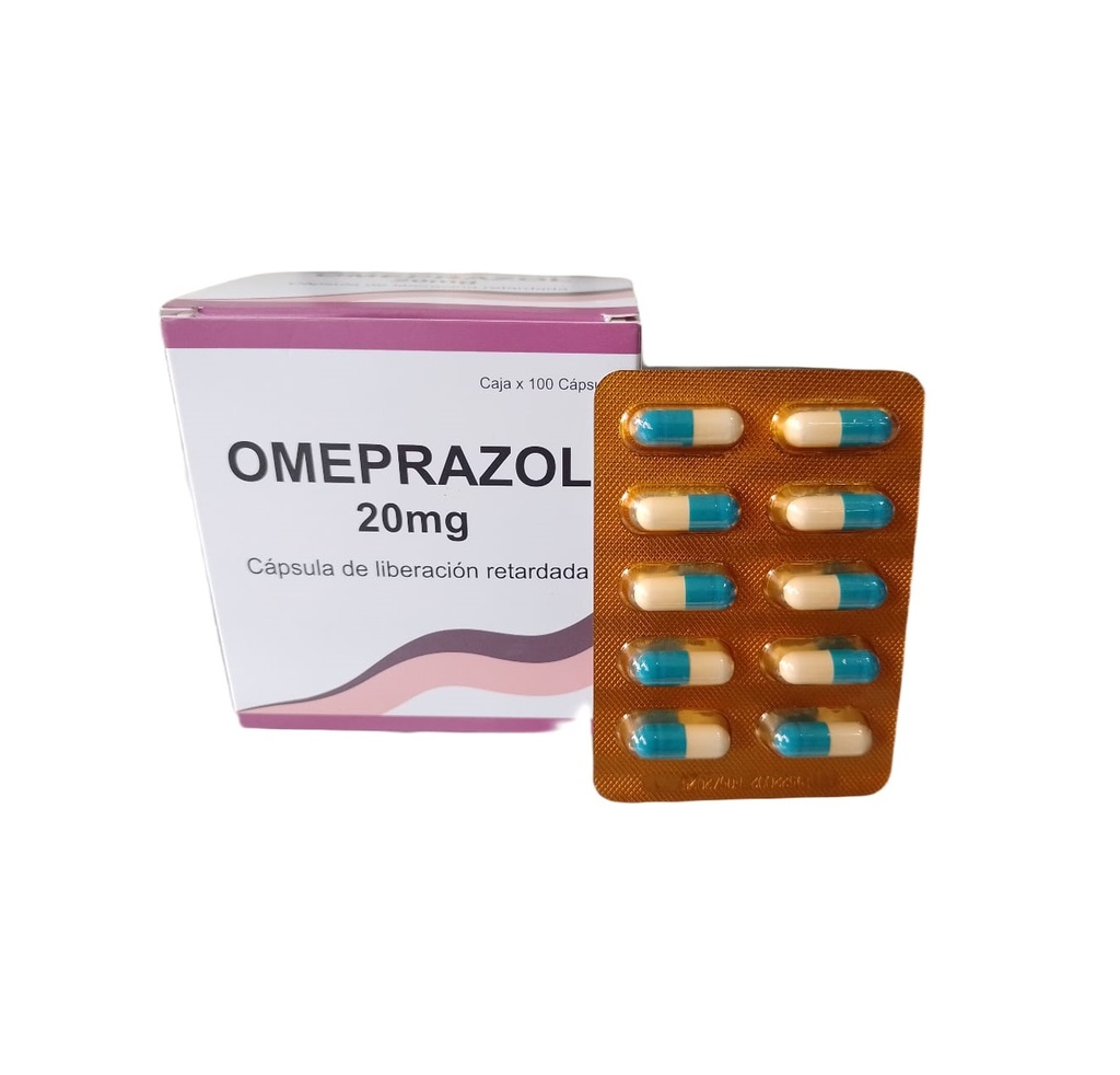 OMEPRAZOL JPS - Capsulas de liberacion retardada caja x 100 - 20 mg