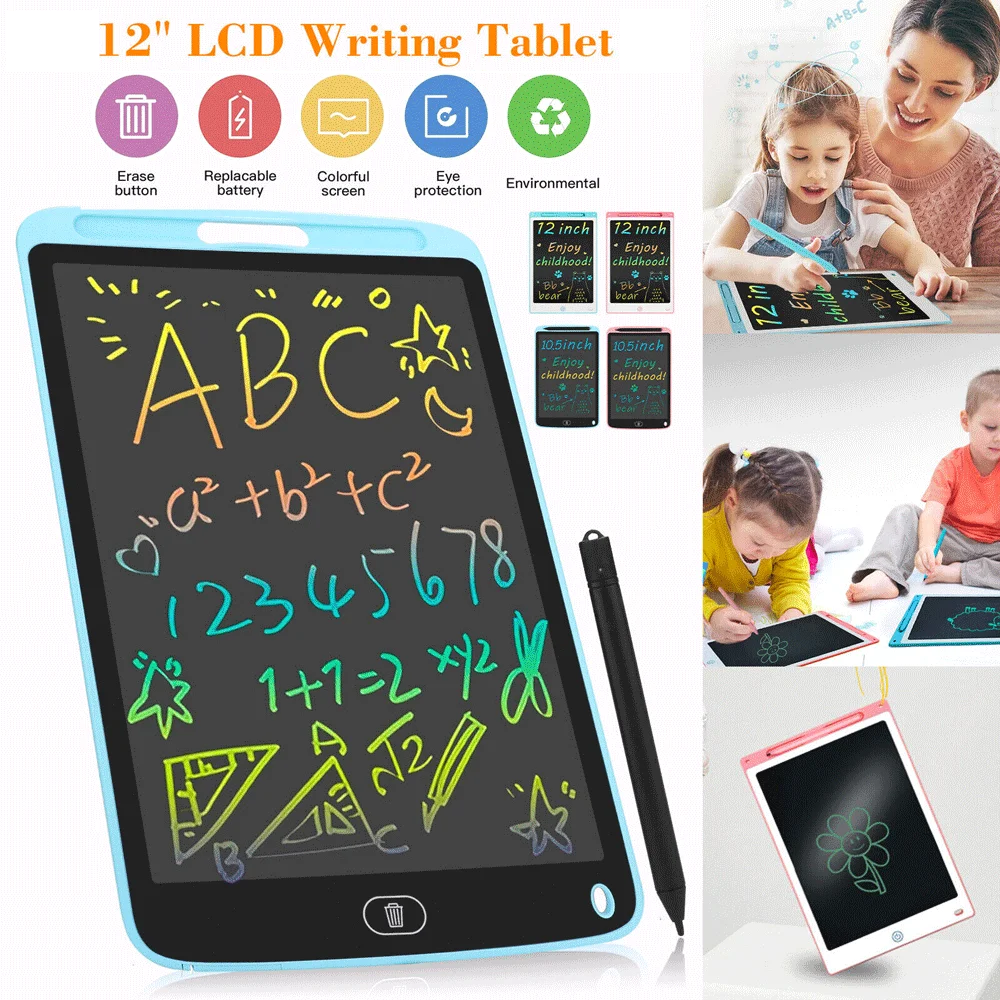 LCD TABLET - LCD Writing Tablet de 12 pulgadas en variedad de colores