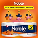 NOBLE PLUS - Papel higienico DOBLE HOJA x 2 ROLLOS