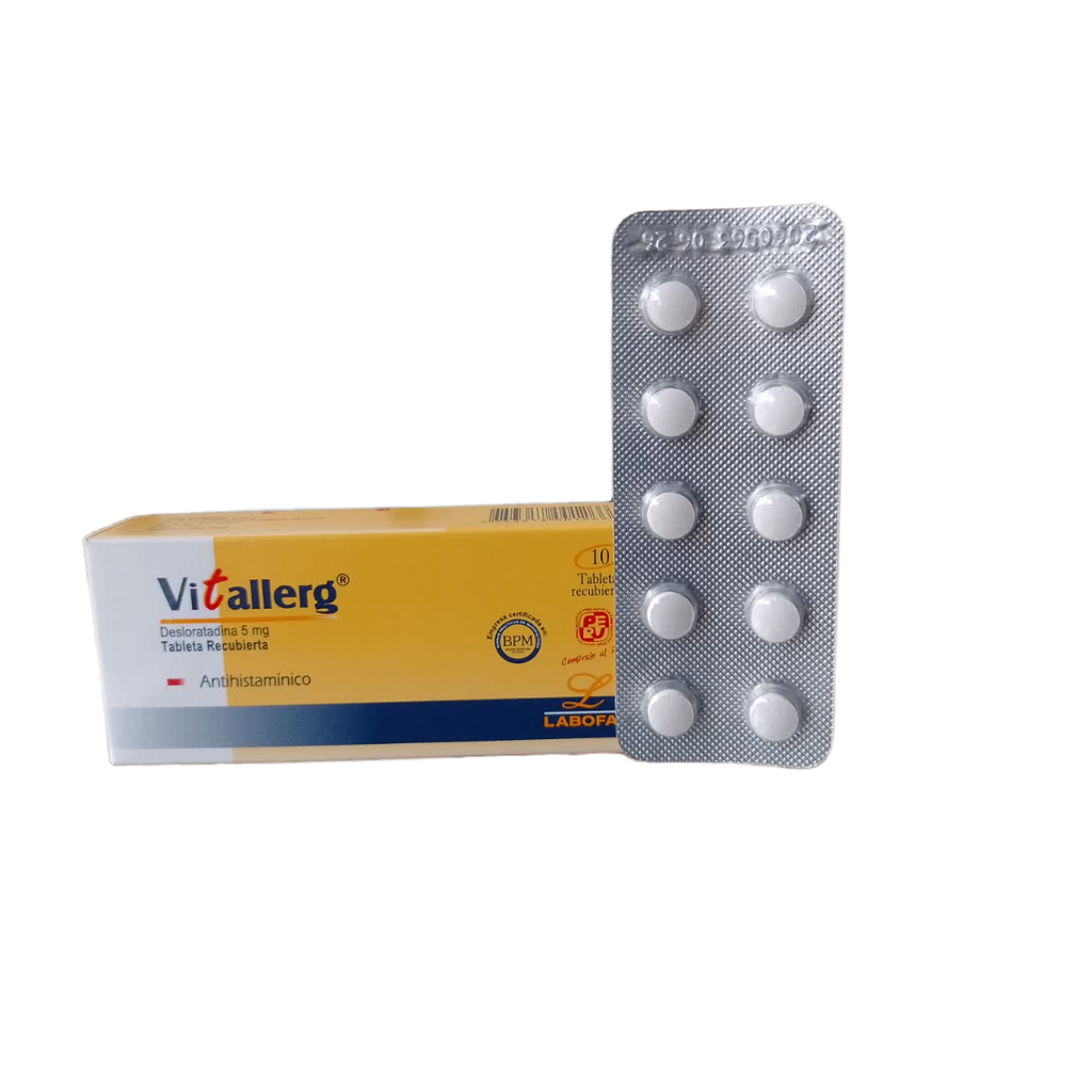 VITALLERG - Tabletas recubiertas caja x 10 - 5 mg