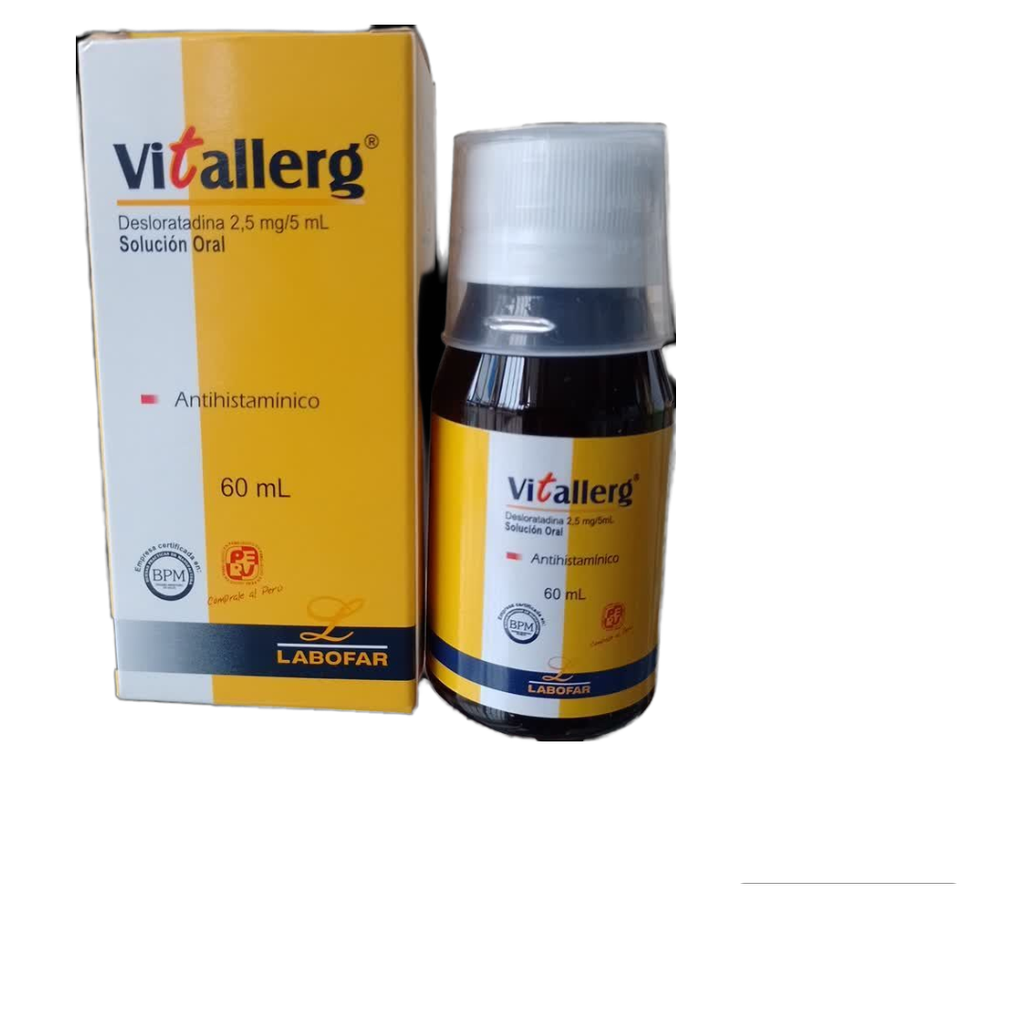 VITALLERG - Solucion oral x 60 mL - 2.5 mg / 5 mL