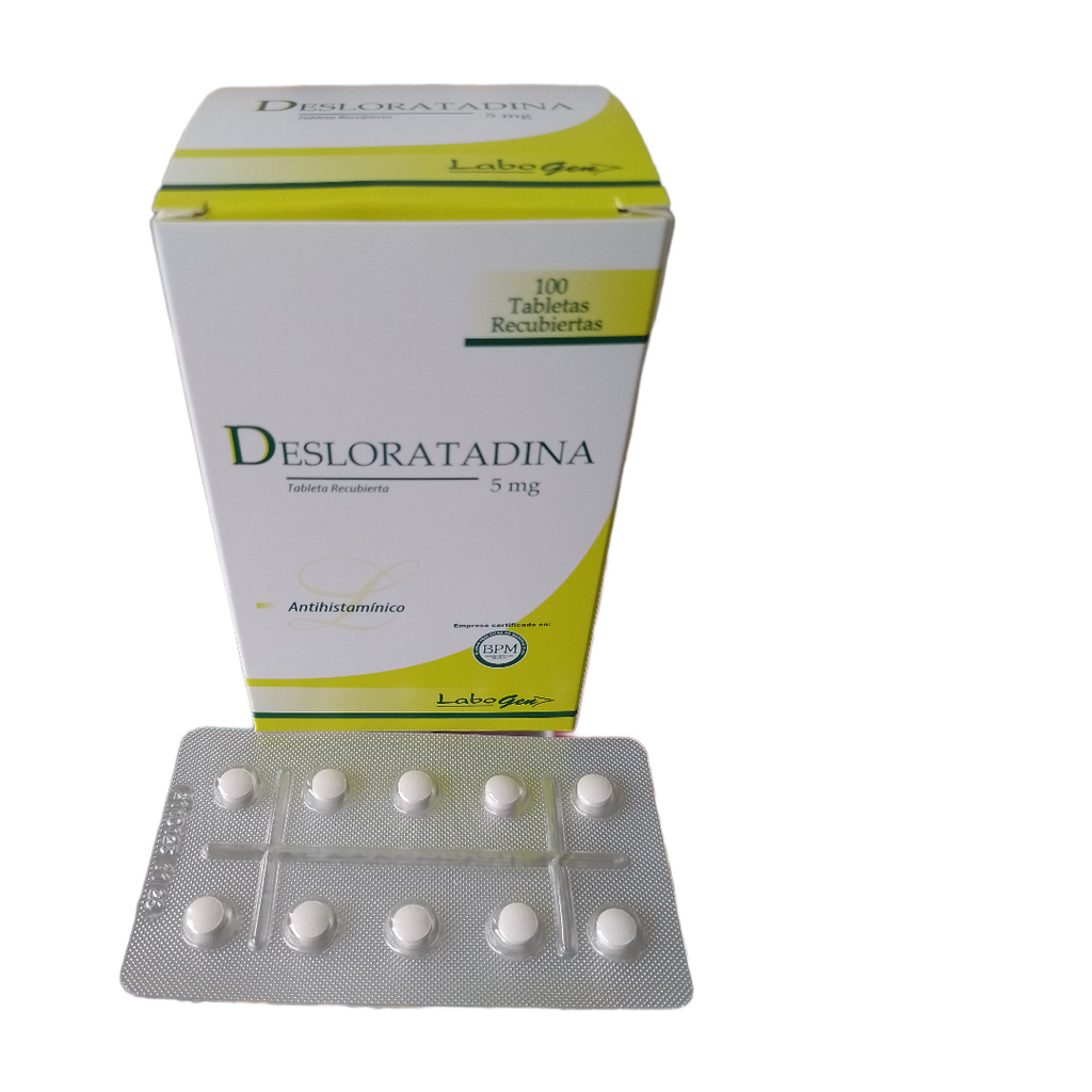 DESLORATADINA - Tabletas recubiertas caja x 100 - 5 mg