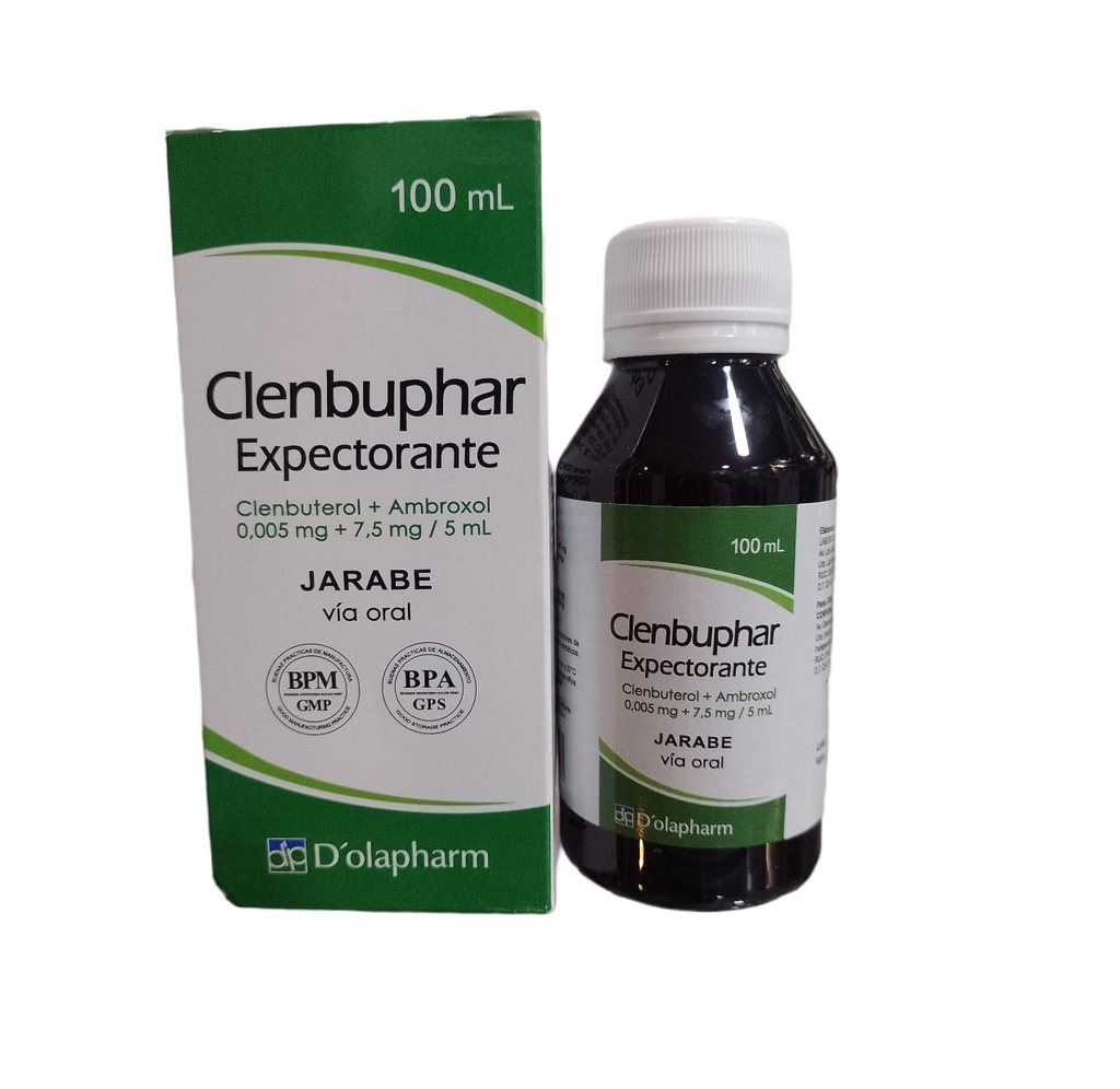 CLENBUPHAR EXPECTORANTE - Jarabe x 100  mL - 0.005 mg + 7.5 mg / 5 mL