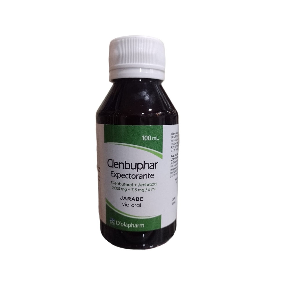 CLENBUPHAR EXPECTORANTE - Jarabe x 100  mL - 0.005 mg + 7.5 mg / 5 mL