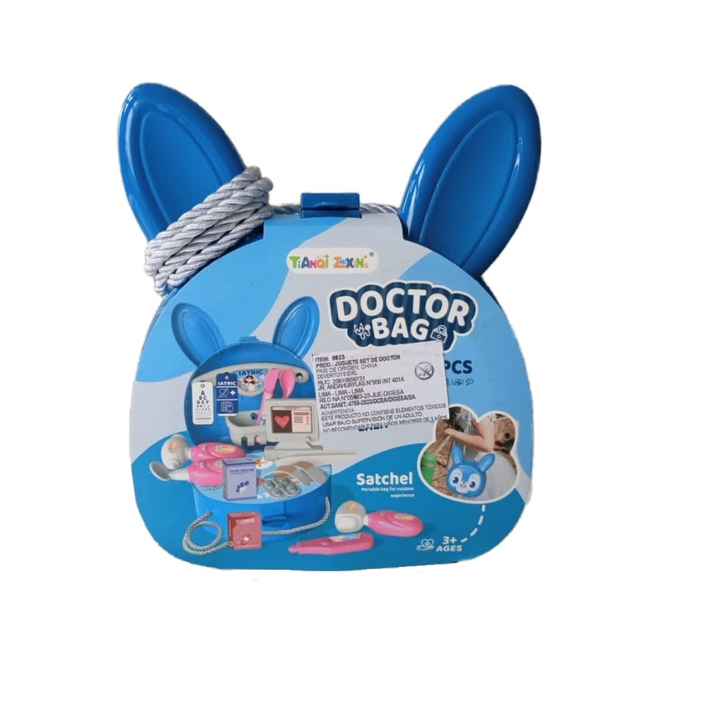 MALETA DOCTOR - Maleta conejo de doctor - DOCTOR BAG de 21 piezas