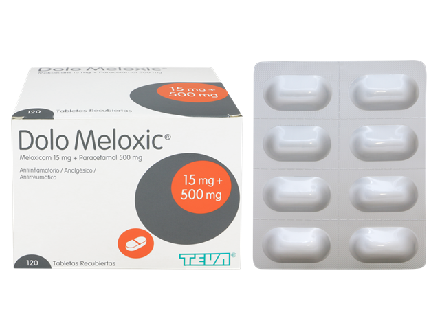 DOLO MELOXIC - Tabletas caja x 120 - 15 mg + 500 mg