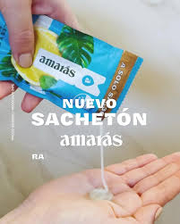 AMARAS - Shampoo sin sal control de Grasa - RAICES Y PUNTAS FELICES x 40 mL