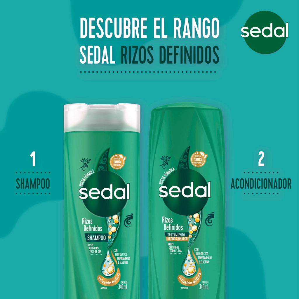 SEDAL - Shampoo con acondicionador CO - CREATIONS x 340 mL