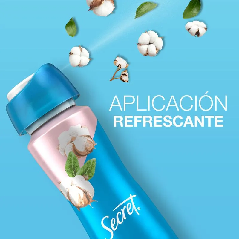 SECRET - Spray antitranspirante seco SECRET - POWDER PROTECT COTTON x 93 g / 150 mL