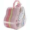 ALCANCIA - Alcancia de lata modelo UNICORNIO con candadito