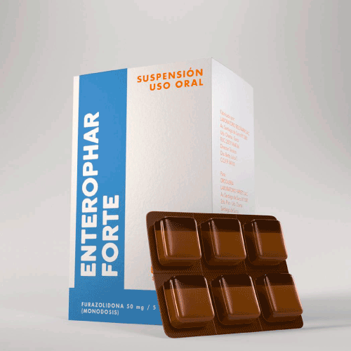 ENTEROPHAR FORTE - Jarabe Unitoma caja x 60 MONODOSIS - 50 mg / 5 mL