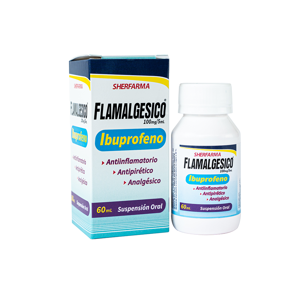 FLAMALGESICO - Suspension oral x 60 mL - 100 mg / 5 mL