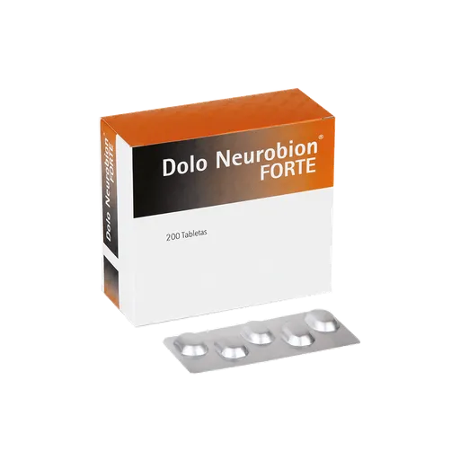 DOLO NEUROBION FORTE - Tableta caja x 200 - 50 mg + 50 mg + 50 mg + 1 mg