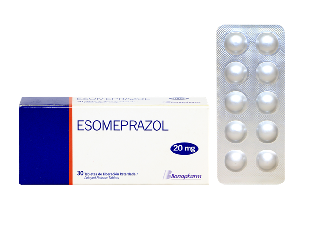 ESOMEPRAZOL - Tabletas de liberacion retardada caja x 30 - 20 mg