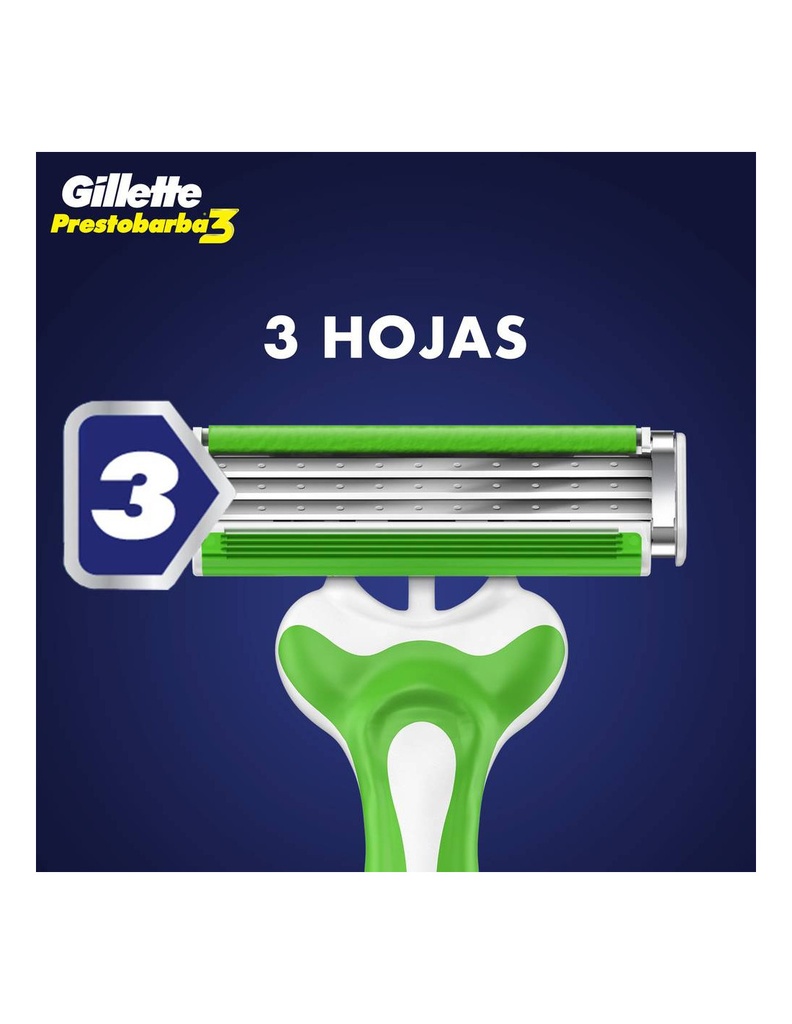 GILLETTE PRESTOBARBA 3 SENSITIVE - Afeitadora desechable GILLETTE 3 hojas