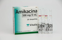 AMIKACINA VITALIS - Solucion inyectable ampolla via I.M. - I.V. caja x 10 - 500 mg / 2 mL