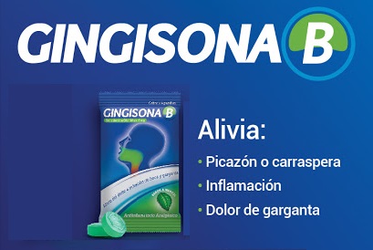 GINGISONA B - Pastillas caja x 240 (60 sobres x 4 c/u) - sabor MENTOL