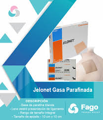 JELONET - Gasa parafinada esteril - 10 cm x 10 cm