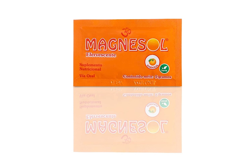 MAGNESOL NARANJA - Efervescente caja x 33 sobres - 5 g