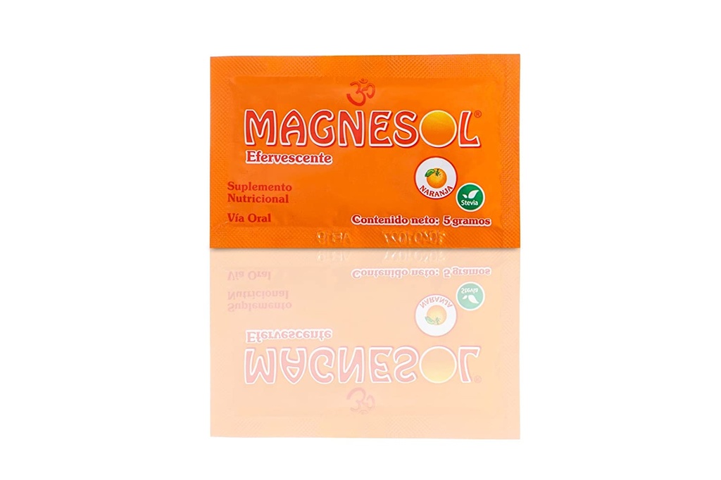 MAGNESOL NARANJA - Efervescente caja x 33 sobres - 5 g