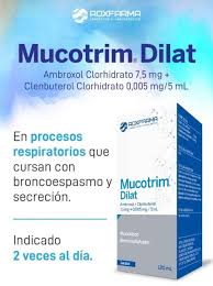 MUCOTRIM DILAT - Jarabe x 120 mL - 7.5 mg + 0.005 mg / 5 mL