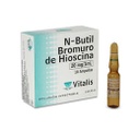 N - BUTIL BROMURO DE HIOSCINA - Solucion inyectable ampolla via I.M. - I.V. caja x 10 - 20 mg / 1 mL