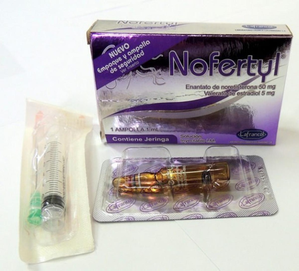 NOFERTYL - Solucion inyectable ampolla via I.M. x 1 mL - 50 g + 5 mg