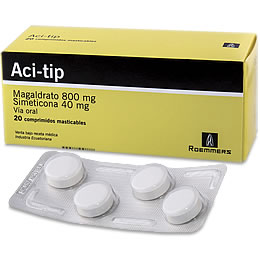 ACI - TIP - Compri. masticable via oral - 800 mg + 40 mg