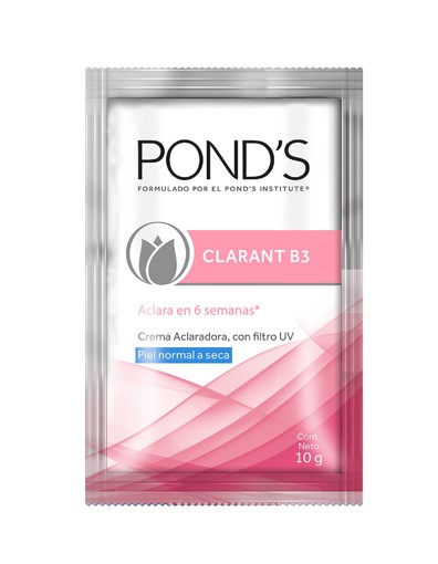 POND'S CLARANT B3 - Crema aclaradora con filtro UV PIEL NORMAL A SECA x 10 g