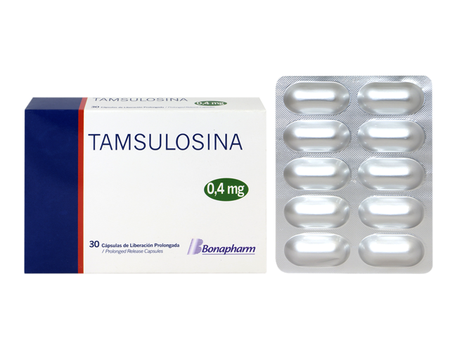 TAMSULOSINA - Capsulas de liberacion prolongada caja x 30 - 0.4 mg