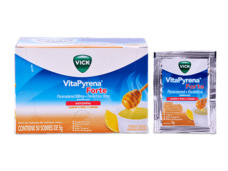 VITAPYRENA FORTE - Sobre con granulados SABOR MIEL Y LIMON x 5 gr