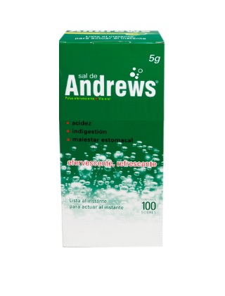 SAL DE ANDREWS - Sobres Caja x 100 Polvo efervescente - via oral - 5 g