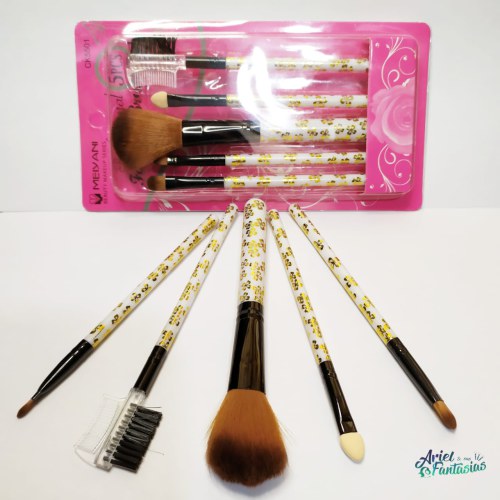 SET DE MAQUILLAJE - Set de maquillaje y brochas para mujer x 5