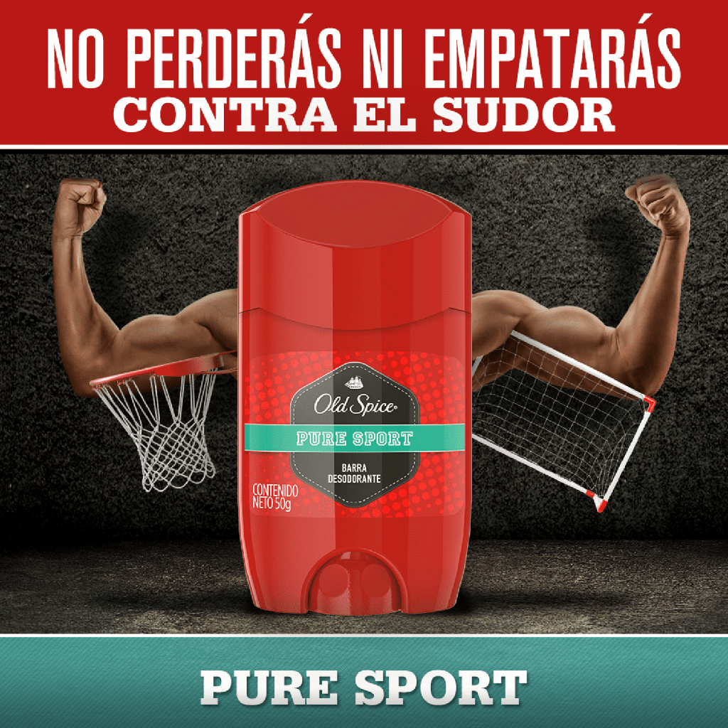 OLD SPICE PURE SPORT - Barra desodorante PURE SPORT x 50 g