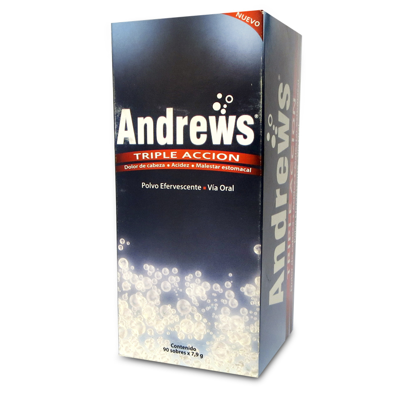 SAL DE ANDREWS TRIPLE ACCION - Sobres Caja x 90 Polvo efervescente - via oral - 7.9 g