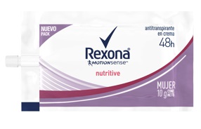 REXONA - Antitranspirante en crema MOTIONSENSE - NUTRITIVE 48H x 10 g