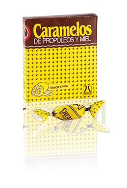 CARAMELOS DE PROPOLEOS Y MIEL - Caramelos de propoleos y miel - propoleos estabilizado 1.5% caja x 12 - SABOR LIMON