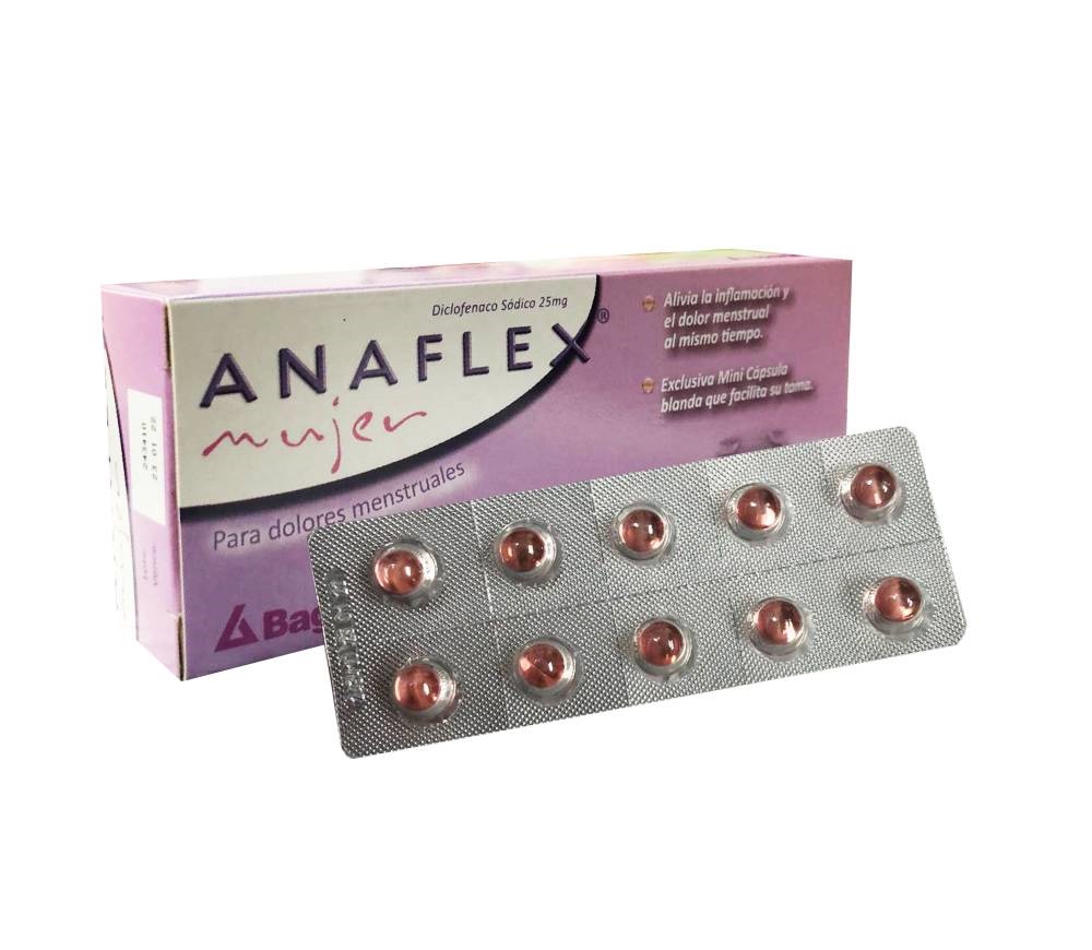 ANAFLEX MUJER - Caps. caja x 150 - 25 mg