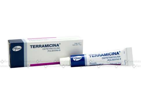 TERRAMICINA - Unguento oftalmico x 10 g - 0.5 g / 100 g + 1 000,000 U / 100 g