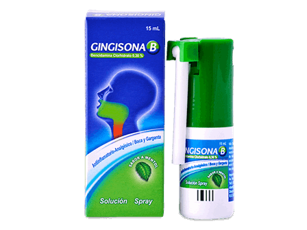 GINGISONA B - Solucion spray x 15 mL - 0.30 g