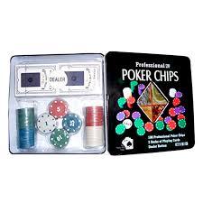 POKER CHIPS - Juego didacticos POKER CHIPS PROFESSIONAL en lata