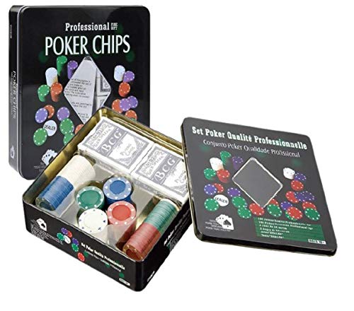 POKER CHIPS - Juego didacticos POKER CHIPS PROFESSIONAL en lata