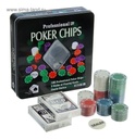 POKER CHIPS - Juego didacticos POKER CHIPS PROFESSIONAL en lata