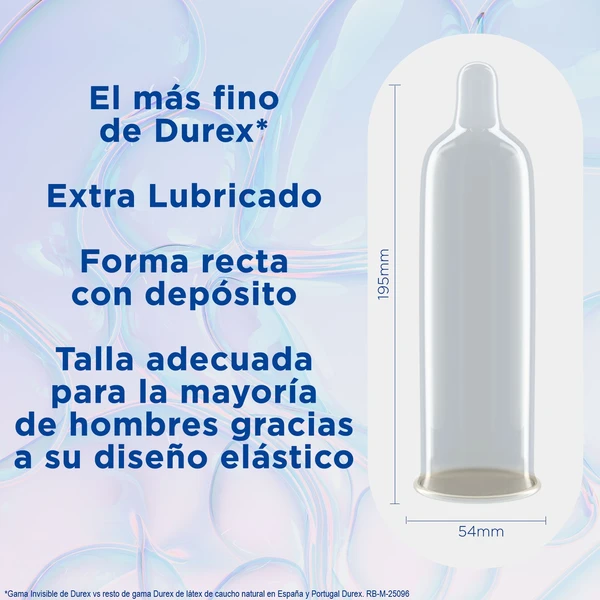 DUREX - Condones de latex lubricados x 3 unidades