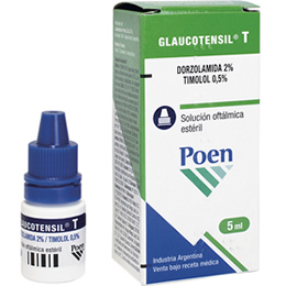 GLAUCOTENSIL T - Solucion oftalmica esteril x 5 mL - 2% + 0.5%