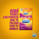 DUREX - Condones de latex lubricados x 3 unidades