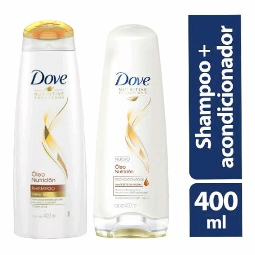 PRECIO ESPECIAL DOVE - Shampoo DOVE - OLEO NUTRICION x 400 mL + Acondicionador DOVE - OLEO NUTRICION x 400 mL